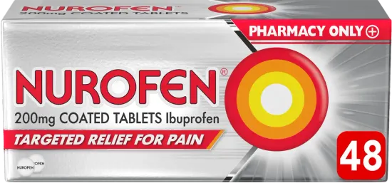 Nurofen 200mg Coated Tablets 48 Coated Tablets